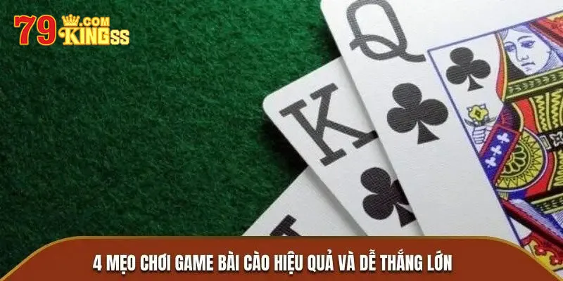 Tổng hợp các lựa chọn trong game bài cào